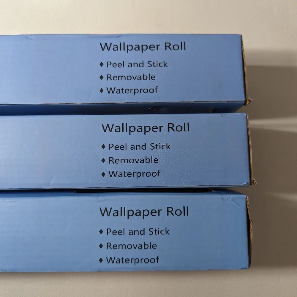 NEW- Lot of 3- LACHEERY PEEL AND STICK WALLPAPER 15.8
